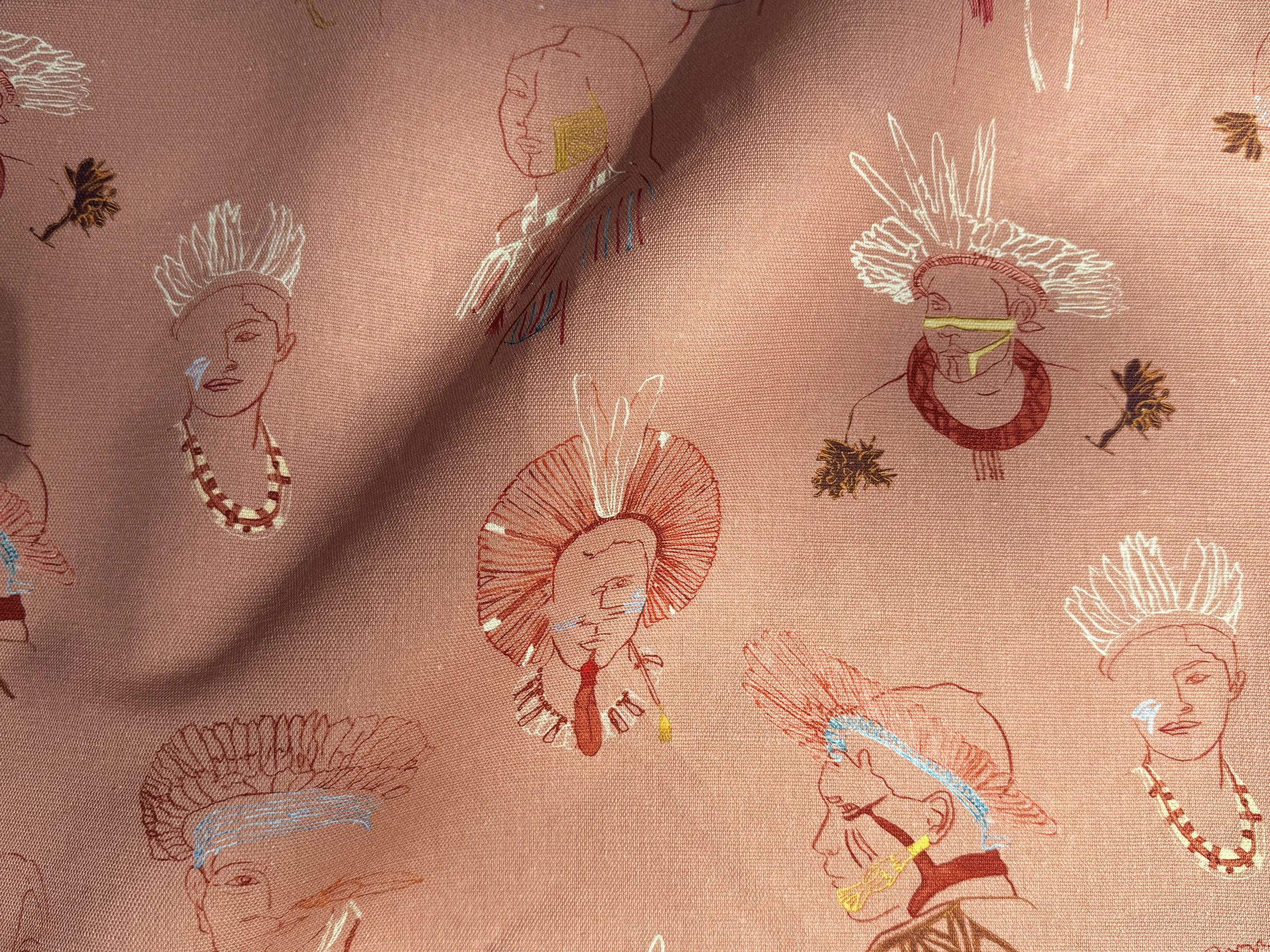 Cinco Fabric - Terracotta - zoom texture.jpg