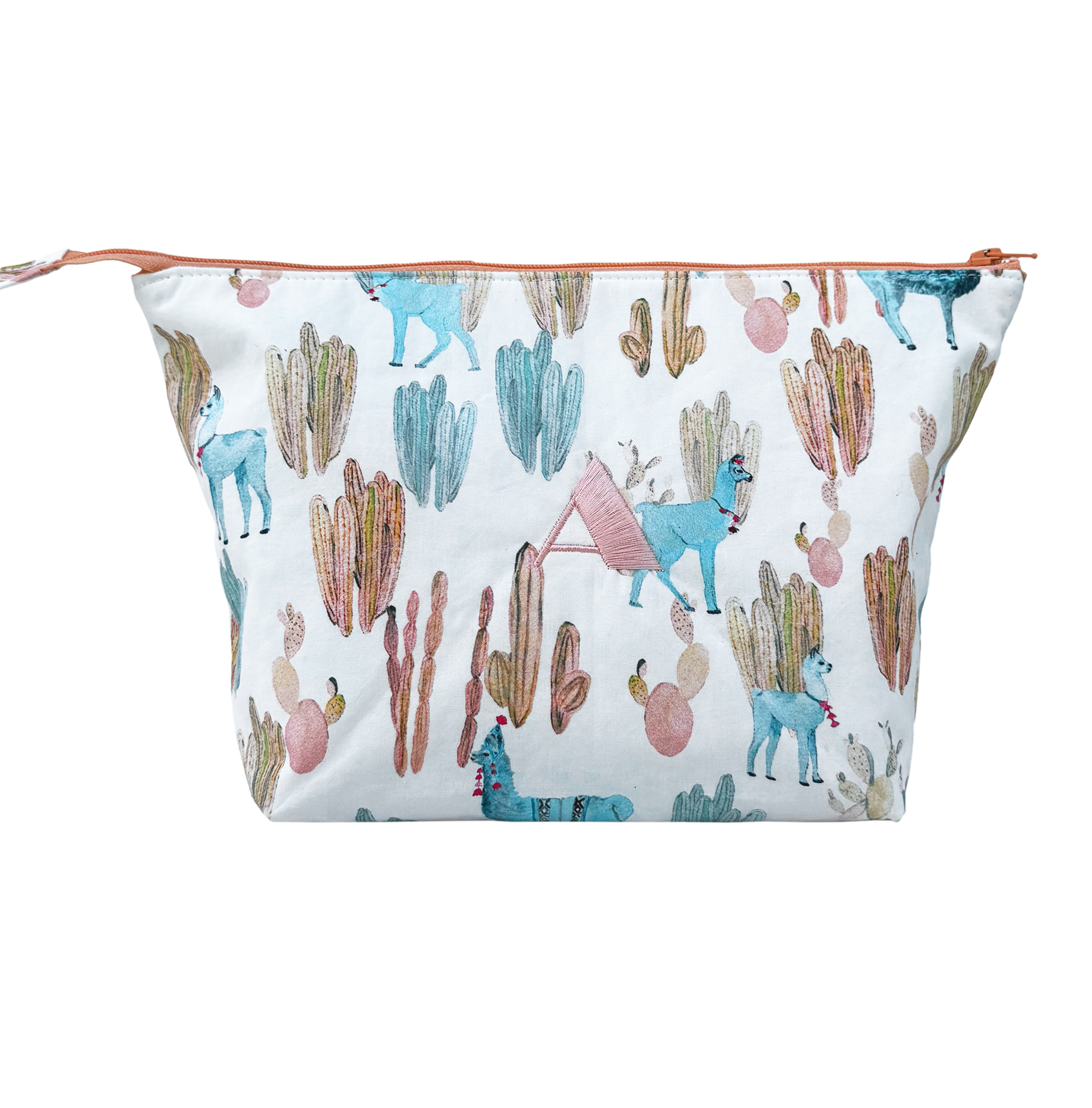 Altiplano Cosmetic Bag - Turquoise & Coral.png