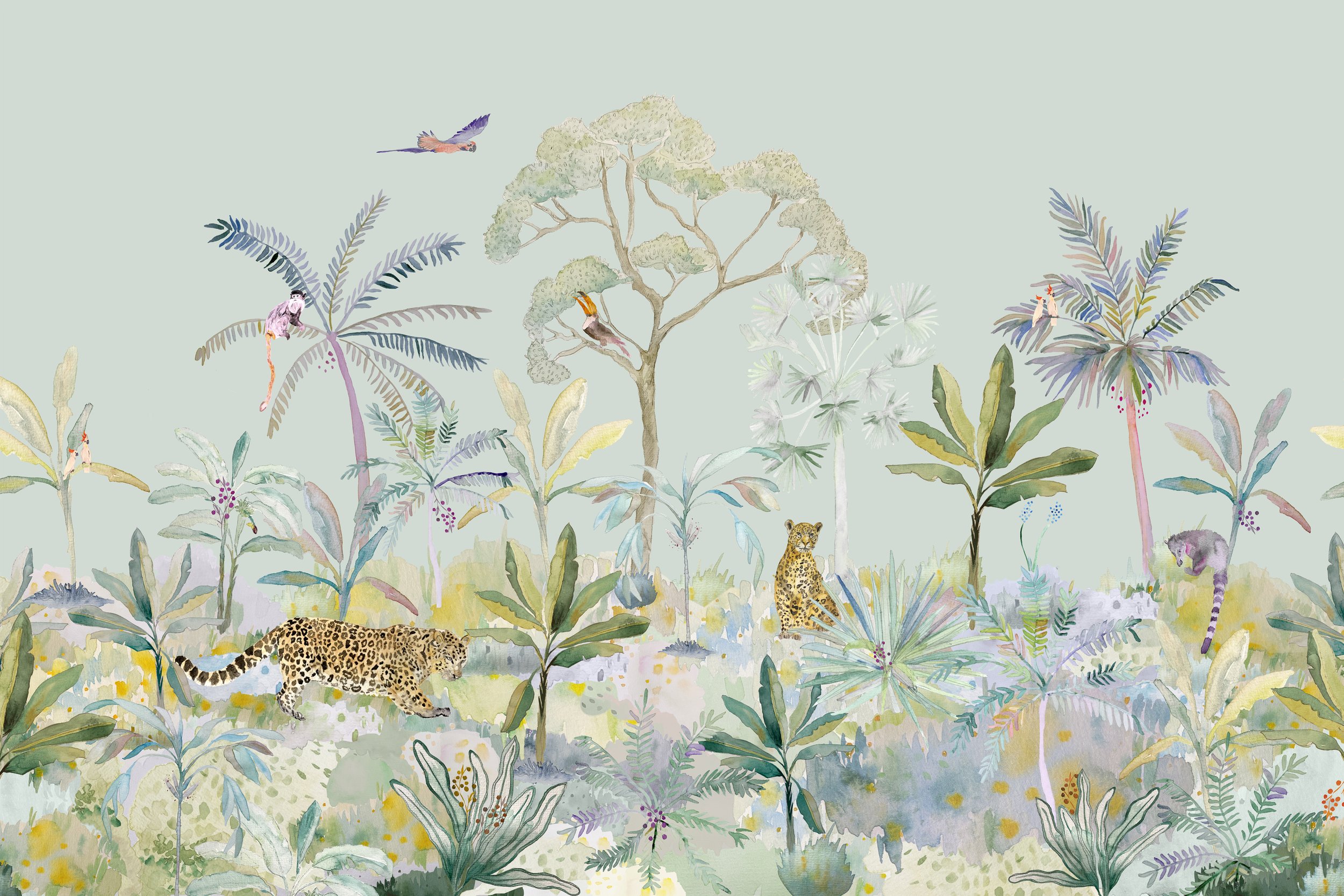 SELVA_Kariokas_Wallpaper_Panoramic_Green_Anis_Leopard_Jaguar.jpg