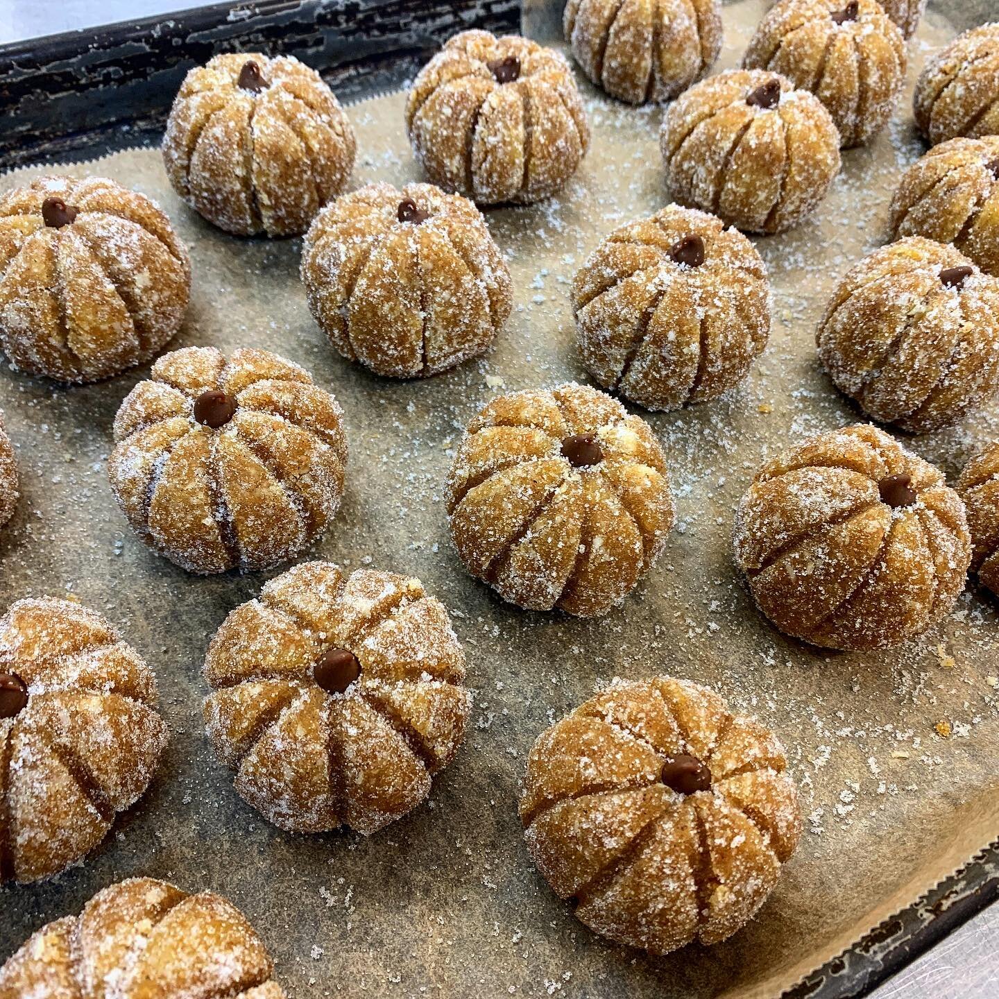 Autumnal vibes with these cute little pumpkin spice cake truffles. LOVE the light and warm glow captured in the second pic by @vezjarvis for @rutlandnursery 🎃🍁just fabulous 🥰#pumpkin #pumpkinspice #caketruffles #cute #autumnbaking #seasonal