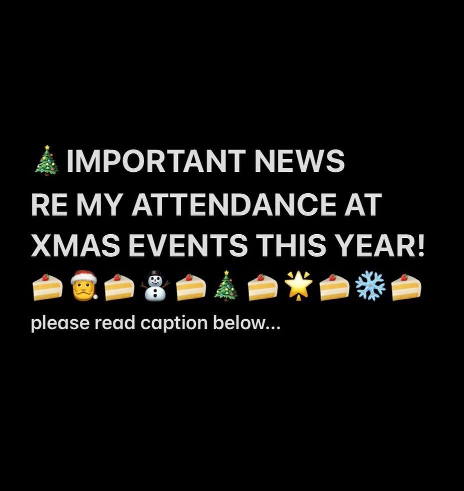 As you may know, I&rsquo;ve sadly had to cancel all my Xmas shows this year, as I&rsquo;ll be on maternity leave - I realise my timing to become a first time mum is rather poor! 😂 so huge apologies to anyone that visits Burghley, Oundle, Oakham etc 