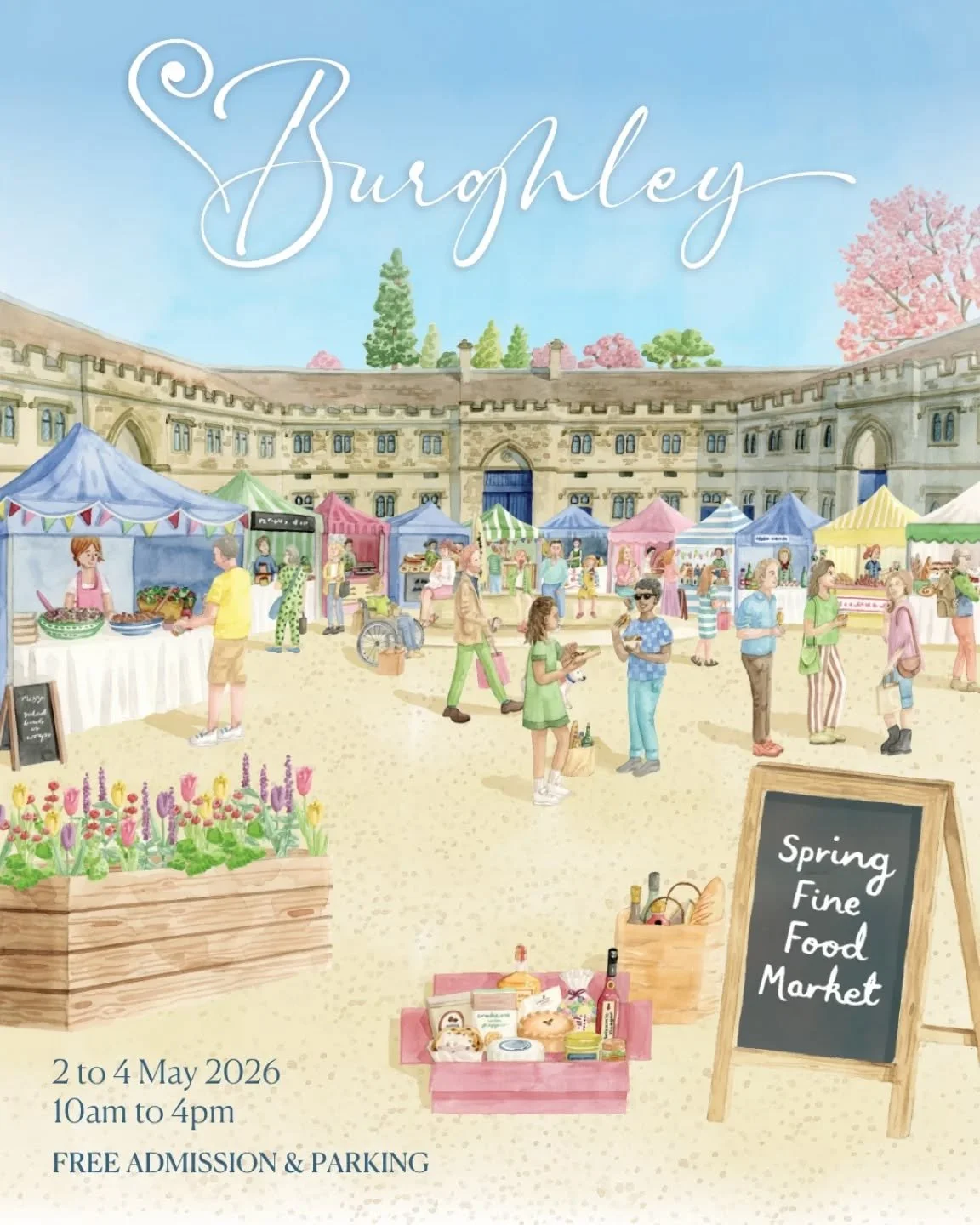 Join us at Burghley House for the Spring Fine Food Market, held over the long May Bank Holiday weekend, Saturday 2&ndash;Monday 4 May, 10am-4pm each day.

I'll be in the Stable Courtyard with your fave cinnamon buns, lots of savouries, breads, pastri