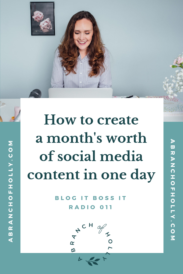 011: HOW TO CREATE A MONTH'S WORTH OF SOCIAL MEDIA CONTENT IN ONE DAY ...