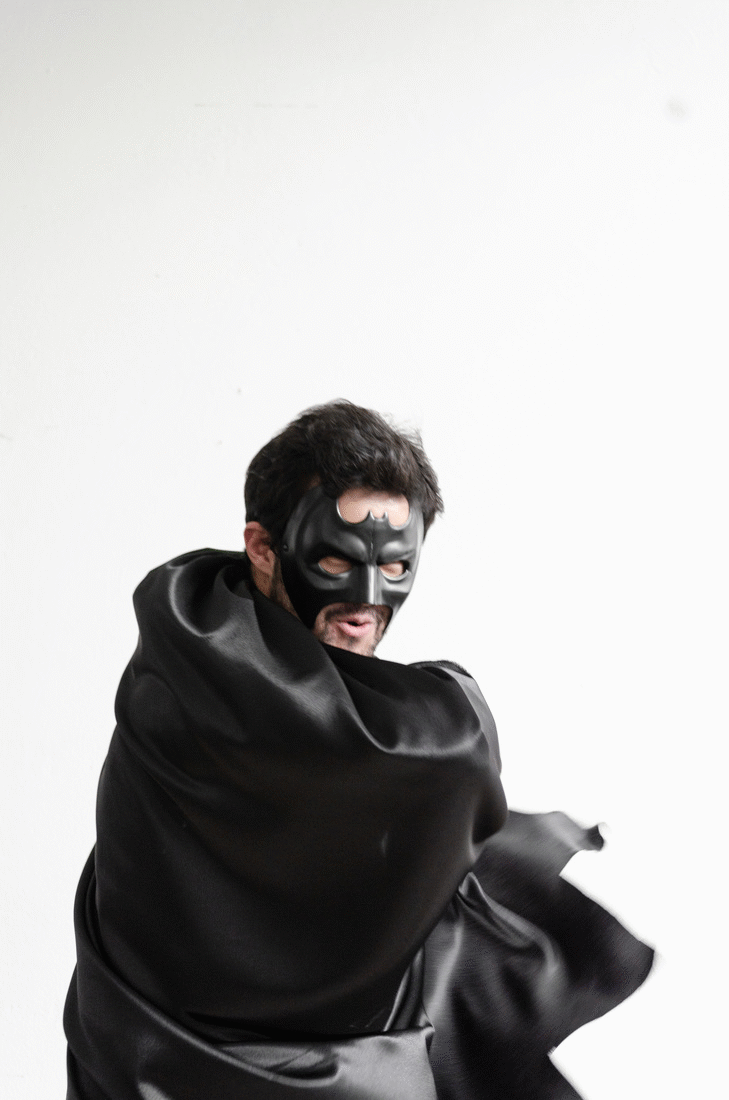 Ritch as Batman.