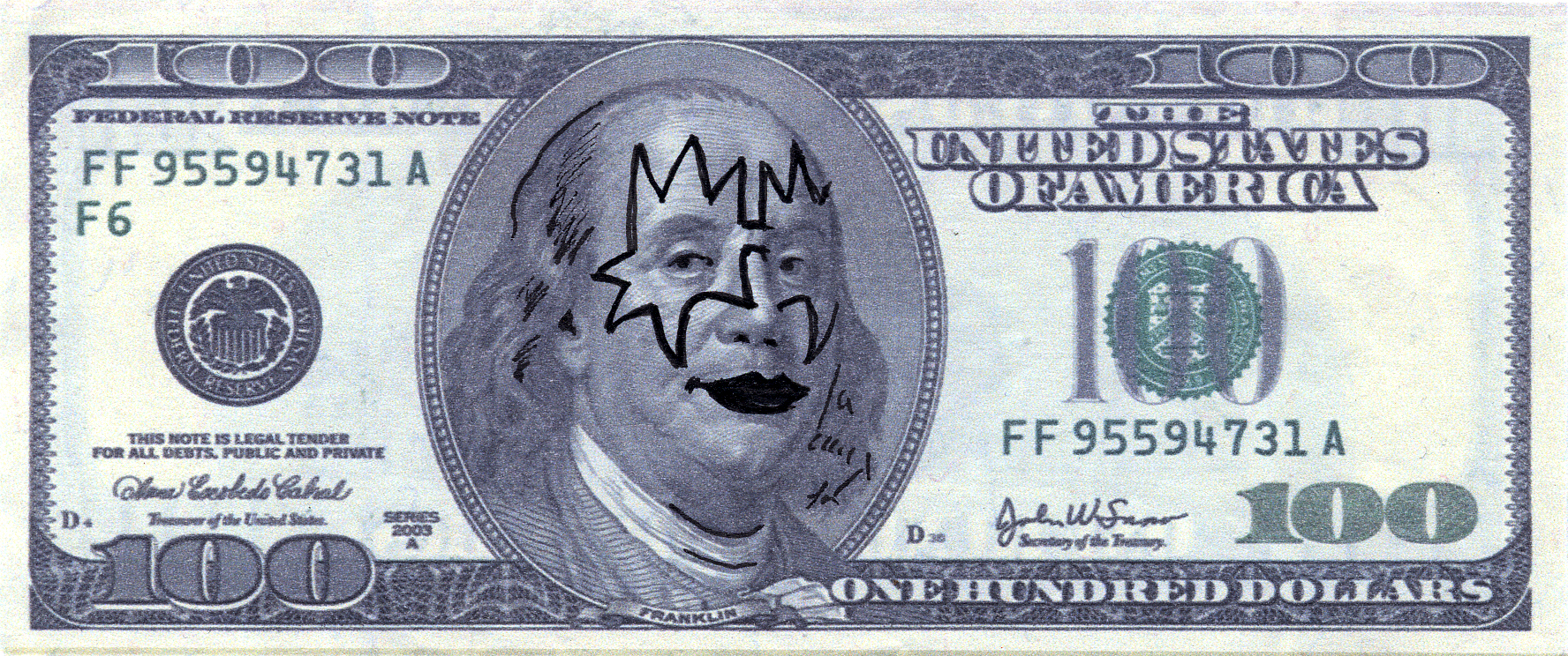 Ace Freeley Mixed Media - 2.5 x 6in - 2011