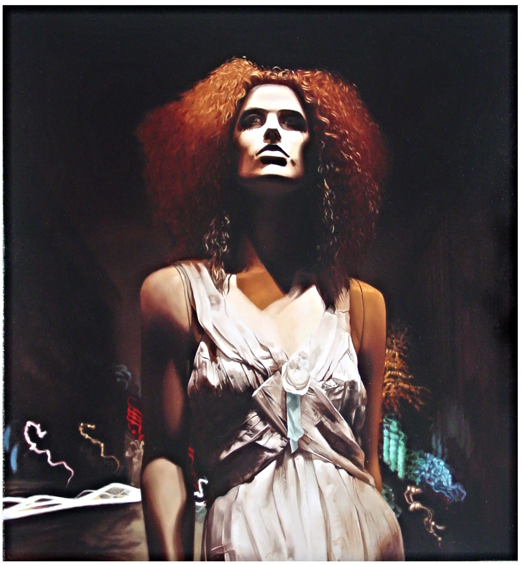 Grace in " Vibrations " Oil on Canvas - 28 x 26in - 2004