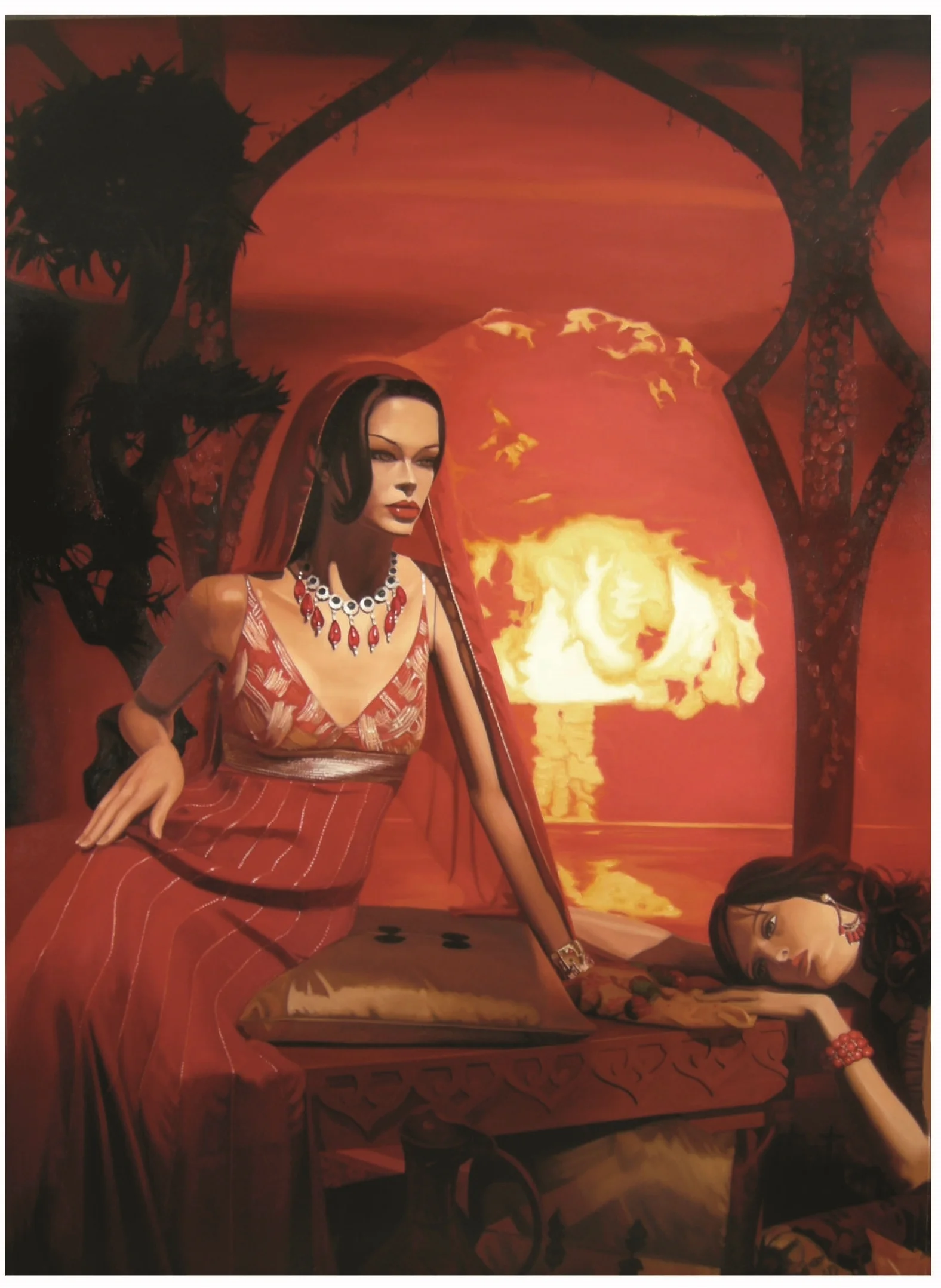 Atom Bomb Oil on Canvas - 68 x 50in - 2006