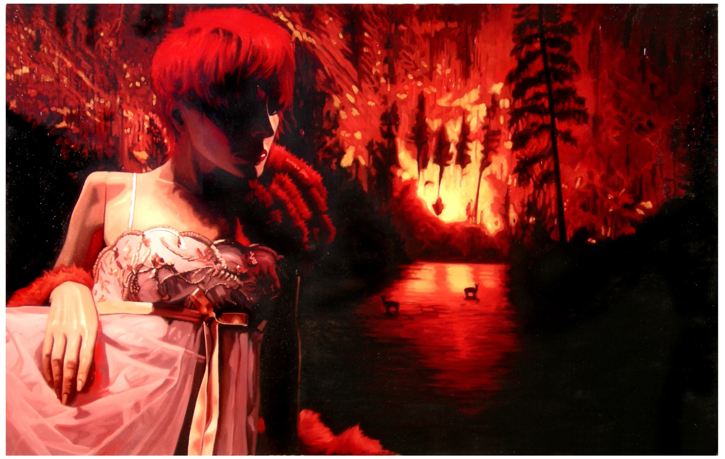 Fire Starter Oil on Canvas - 31 x 50in - 2009