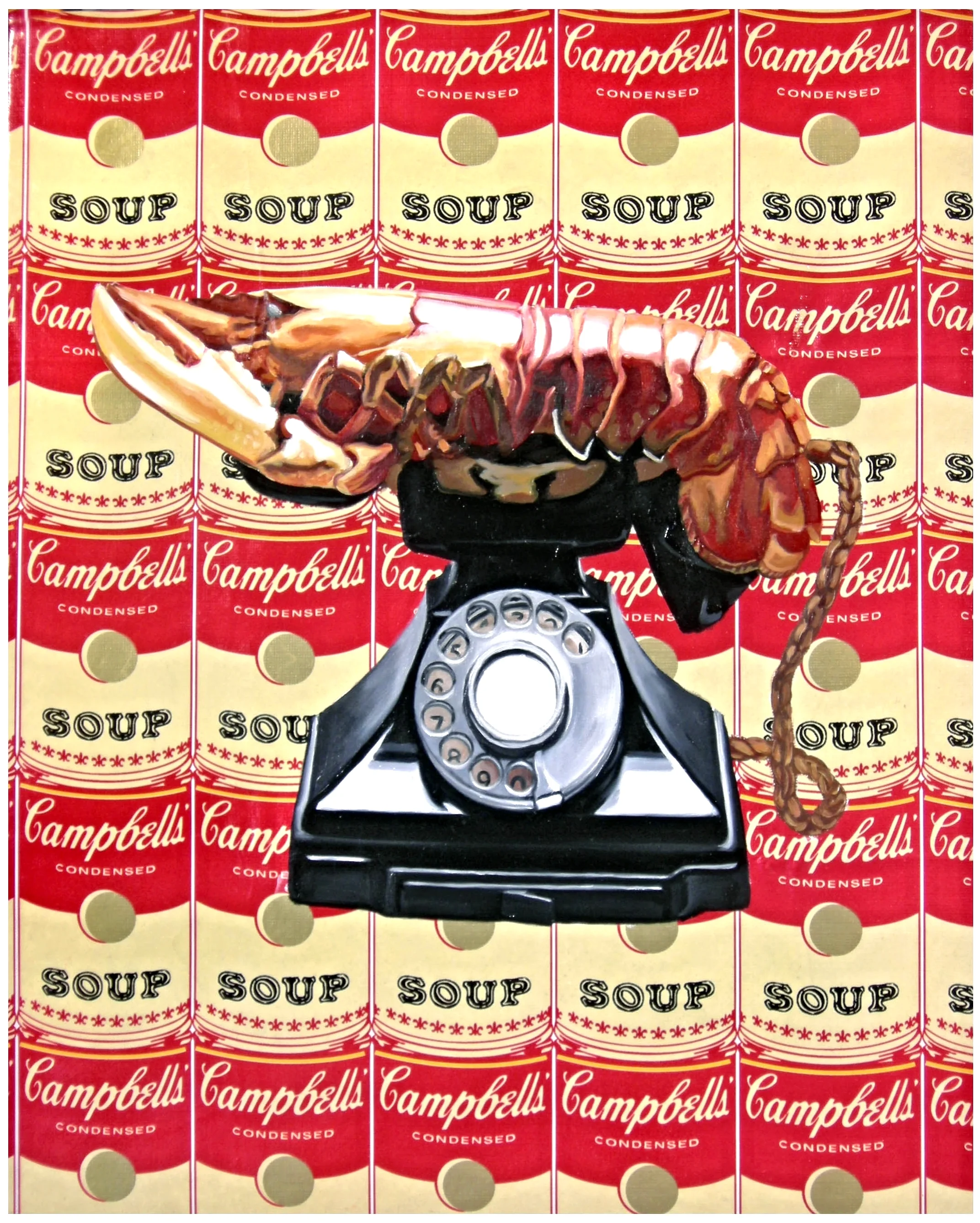 Lobster Phone Mixed Media - 20 x 16in - 2008