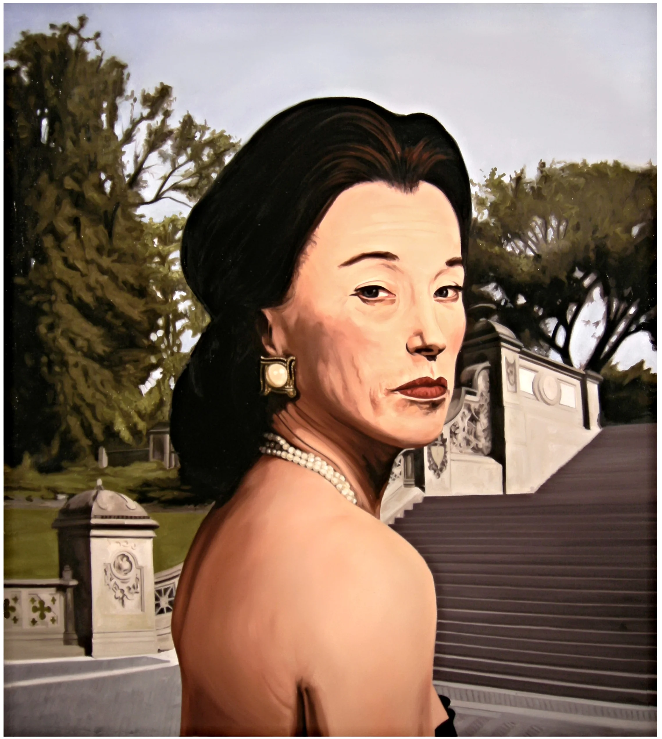Socialite ( Photo - Cindy Sherman ) Oil On Canvas - 42.5 x 38in - 2009