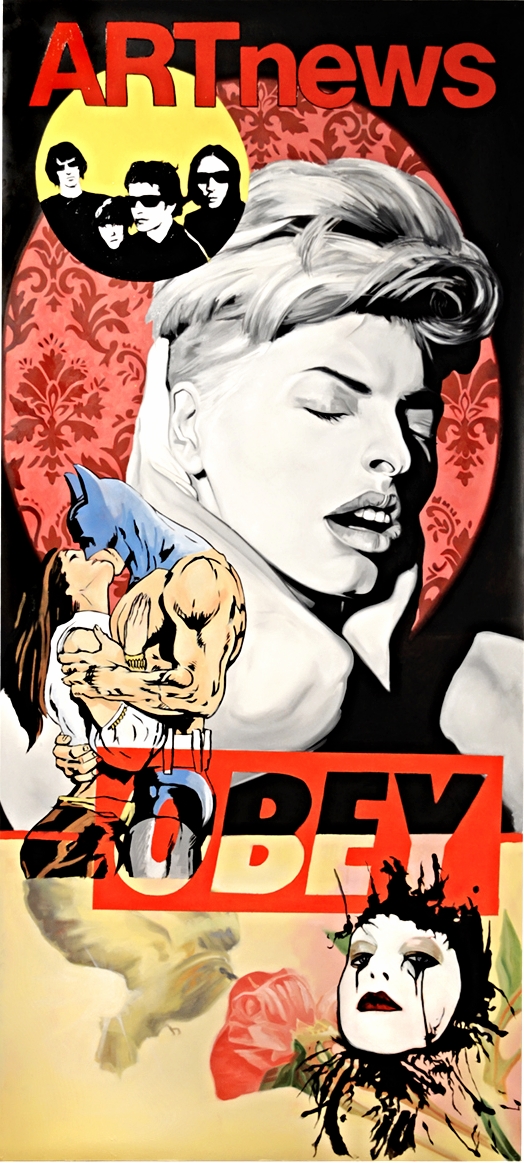 Femme Fatale Oil on Vinyl Magnet - 76 x 33in - 2014