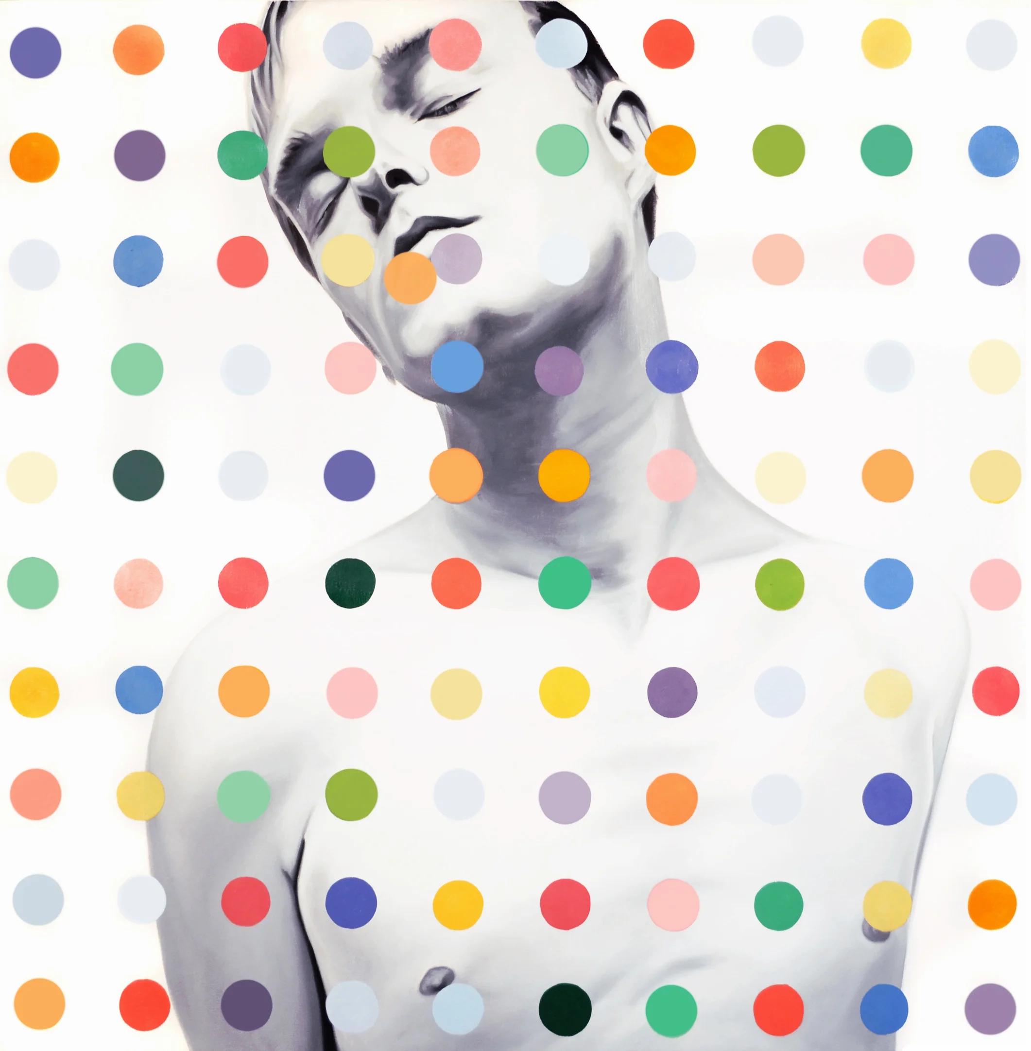 Truman Dot Oil on Canvas - 40 x 40in - 2010