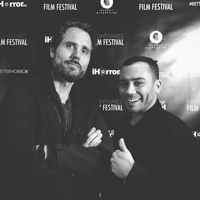 Directors @estobrowno (The Music Lesson) &amp; @nikpayne (MotherF$cker) represent @nightmaresfilmfest #nff18 #betterhorror #newhorror