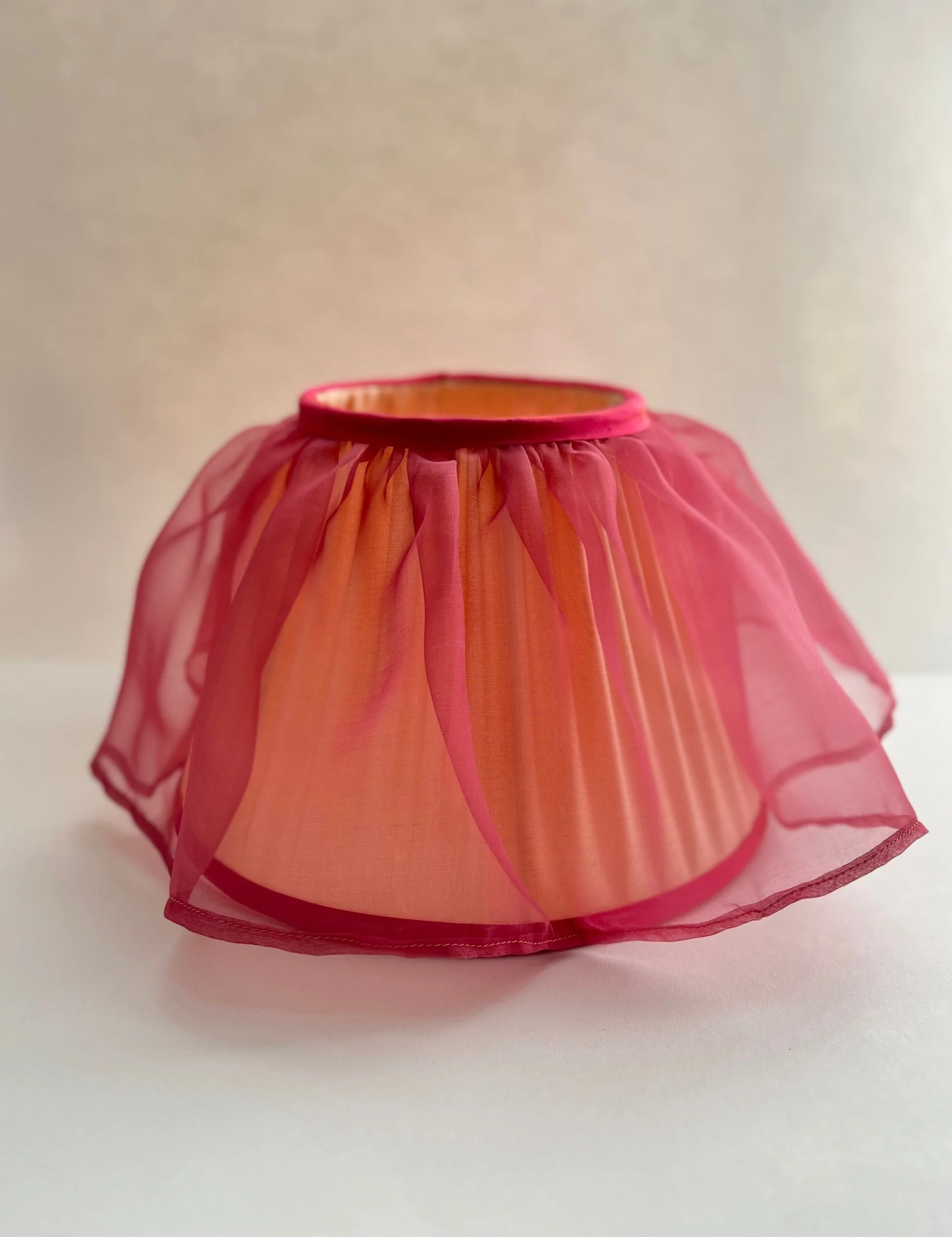 In-House Styles: styles, colours and fabrics that we love, ready to be made for you. Flounce Lampshade by Jones and Fountaine