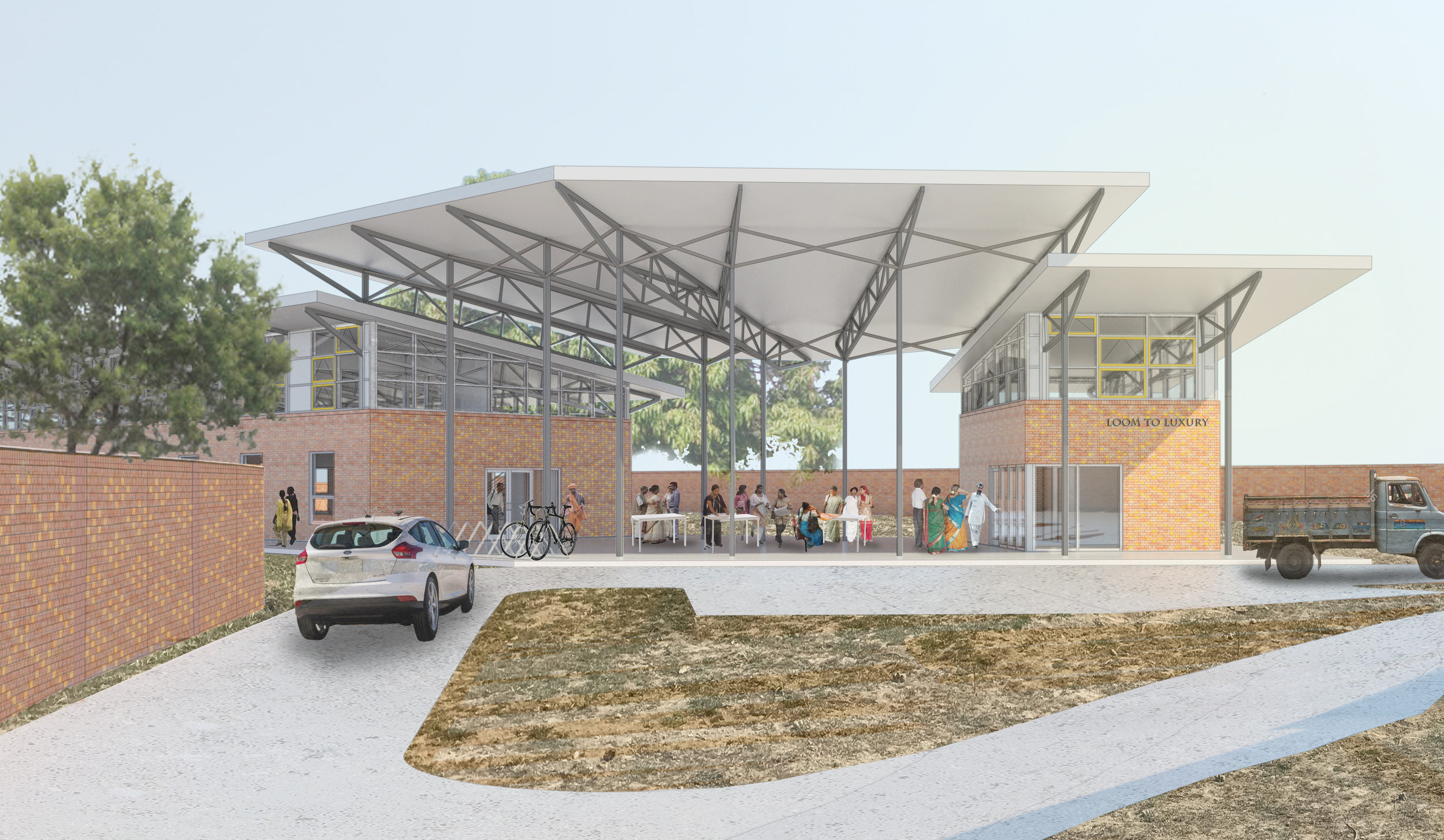 varanasi silk weaving facility — Inscape Publico