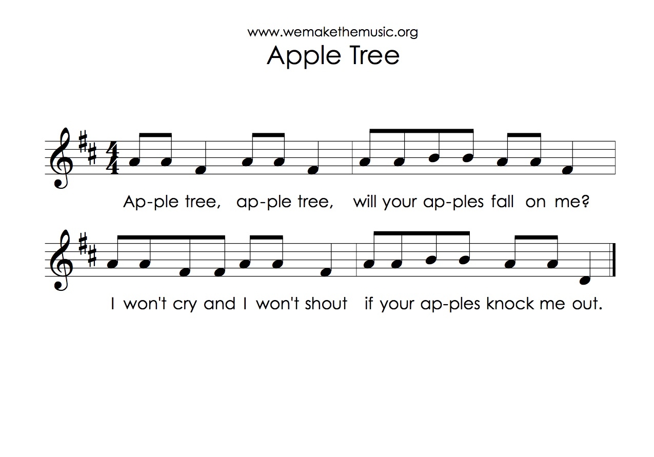 Song Of The Apple Tree Song _ Way Up High in the Apple Tree ♬ Nursery ...