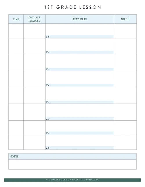 1st First Grade Florida Standards Weekly Lesson Plan Template 1 Week 1 Glance