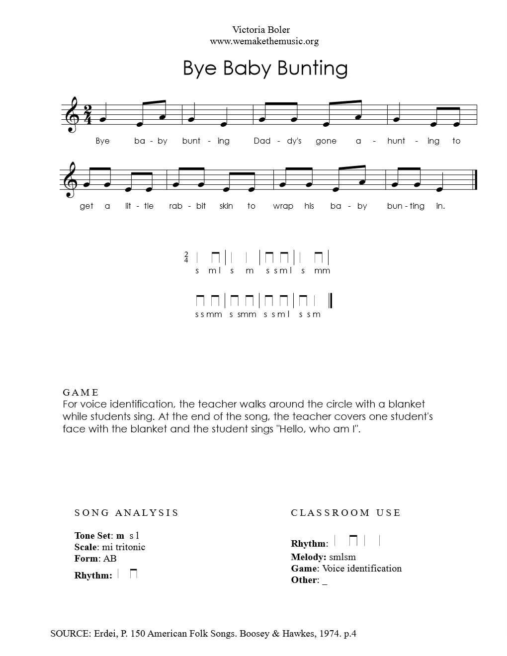 Bye, Baby Bunting — We Are the Music Makers