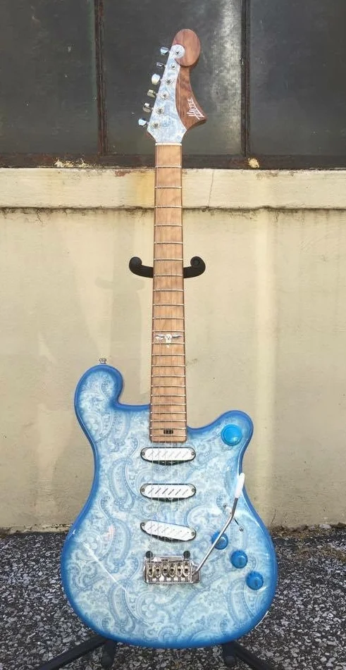 Custom Austin, Jaden Carlson Model with Paisley Burst finish