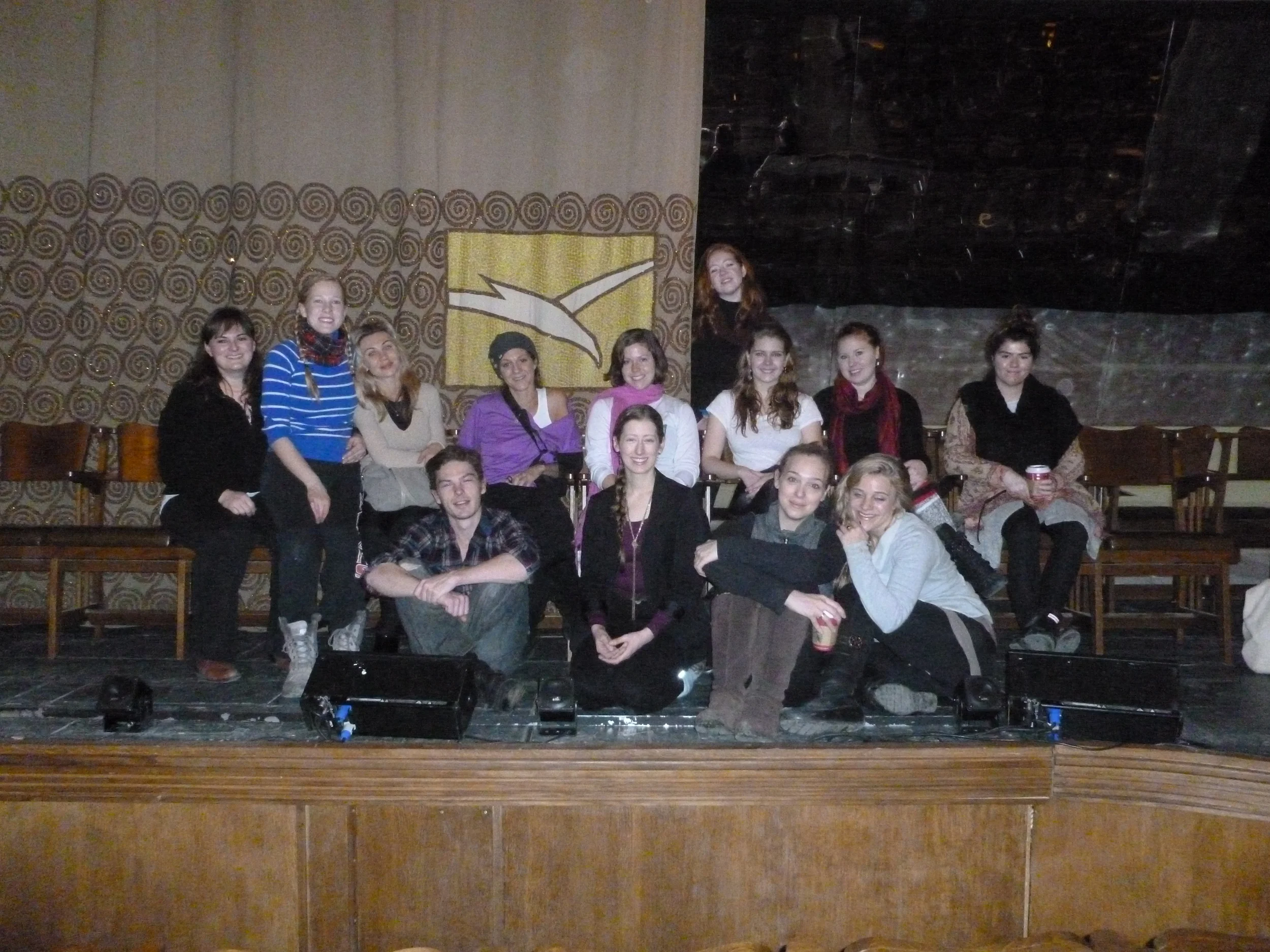  On the stage of the Moscow Art Theater in Moscow, Russia 