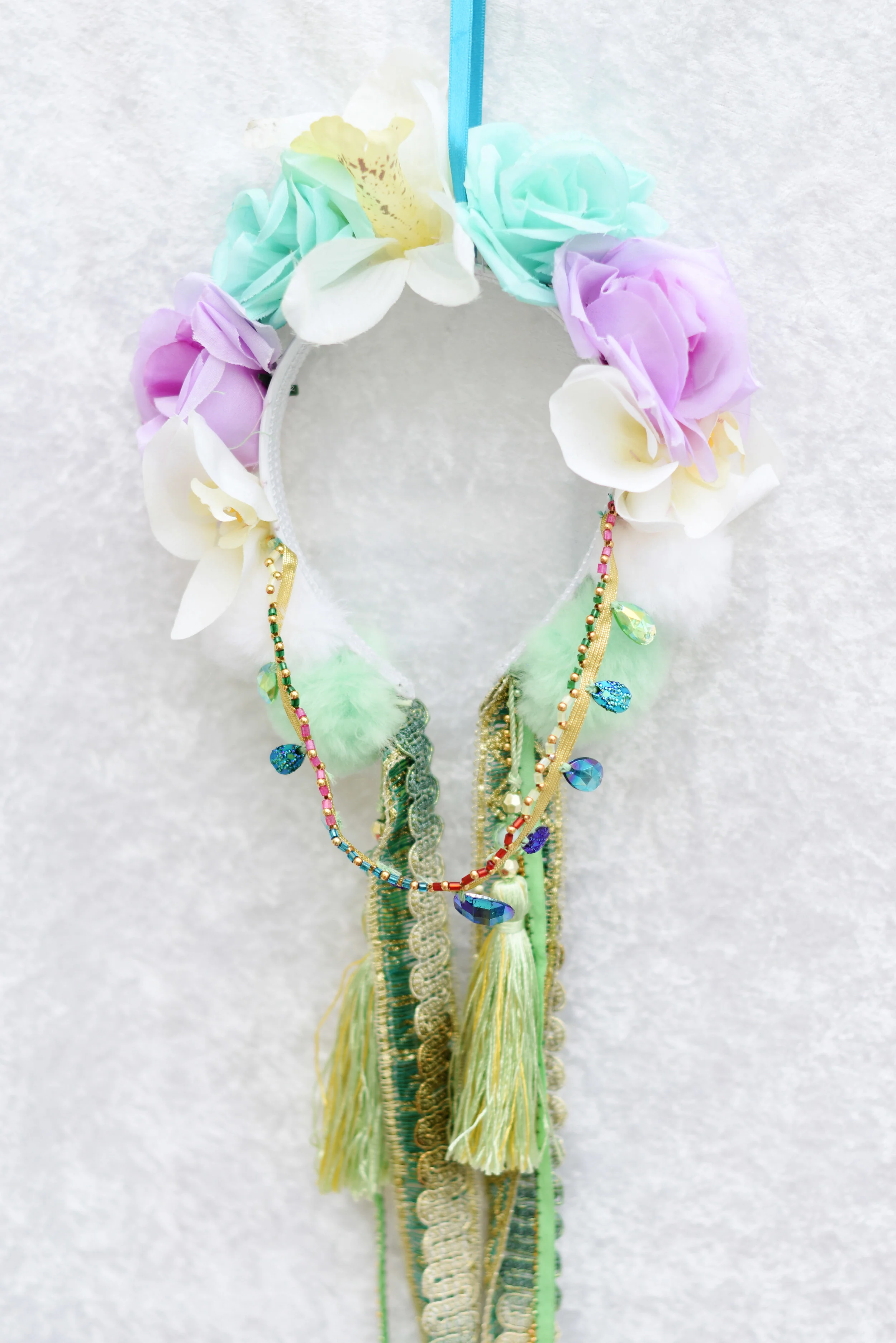 Mint & Lilac Headdress