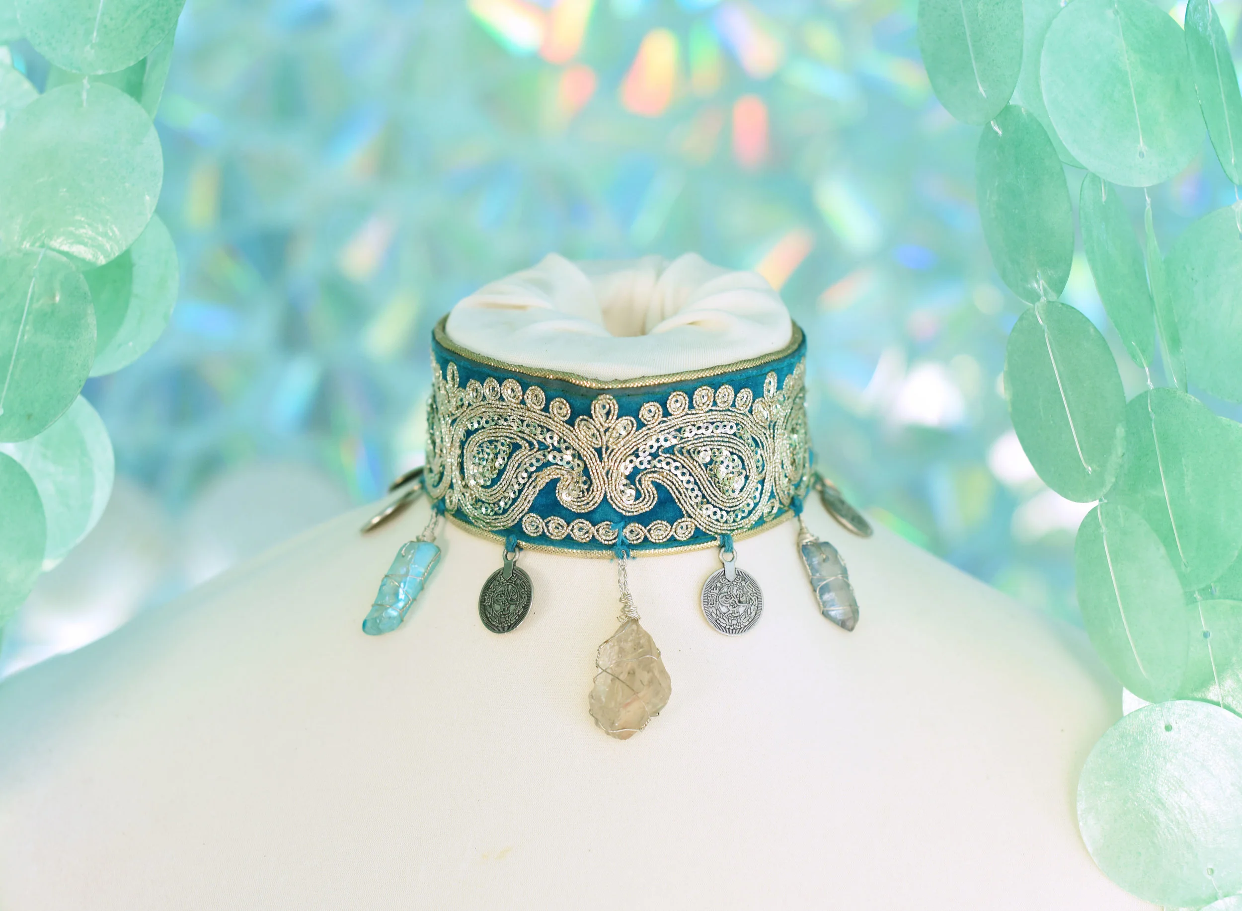 aqua embroidered choker front.jpg