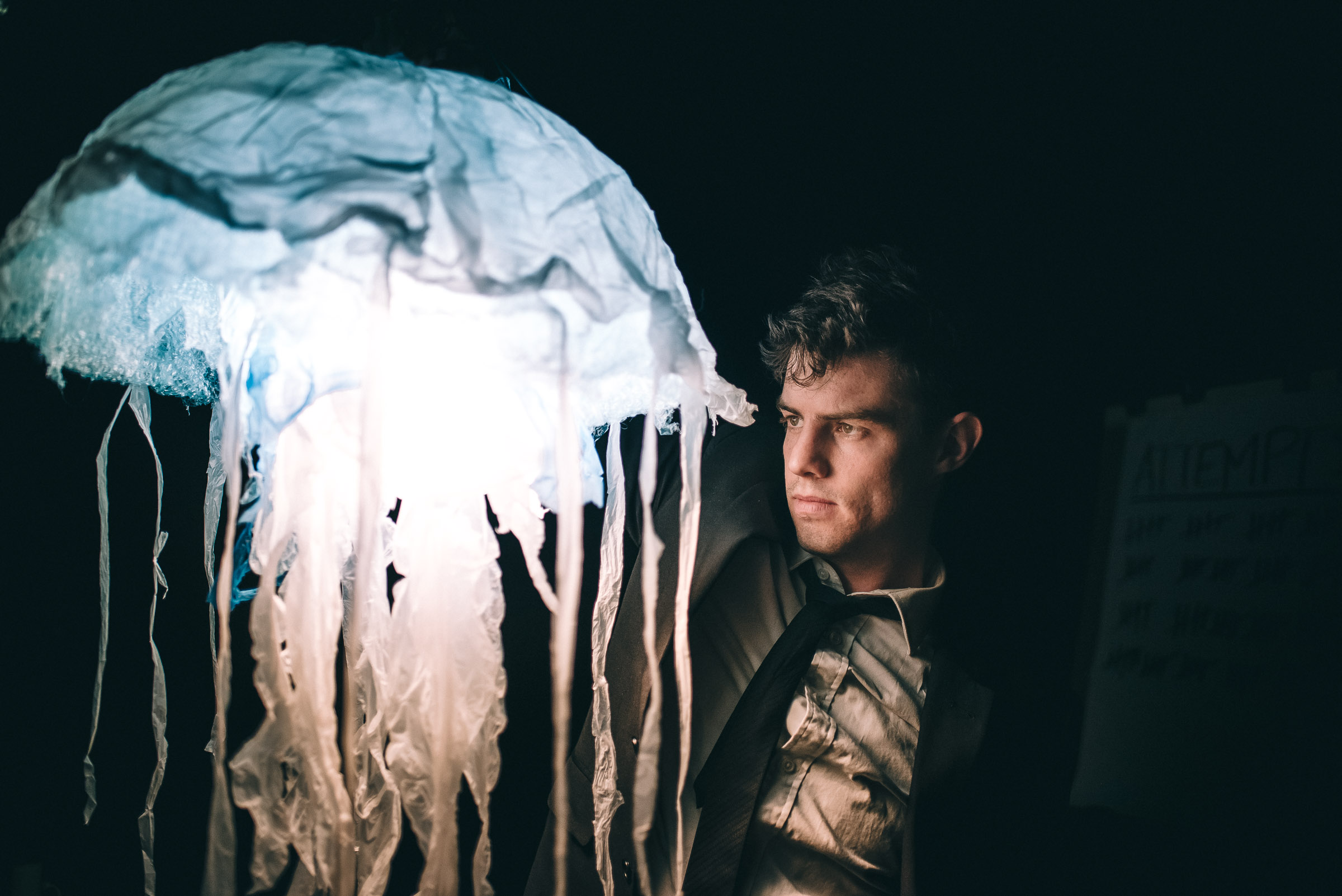 Production still from 'How Can You Sleep At Night', Melbourne Fringe 2016. Photo credit: Rebecca Taylor