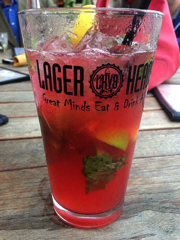 { Strawberry mojitos overlooking the ocean. You can't get better than that. }