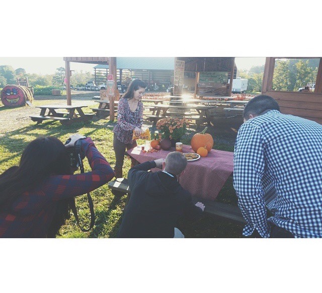 { Behind-the-scenes commercial shoot. }