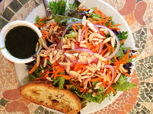 { Salad art at Bread Craft. }