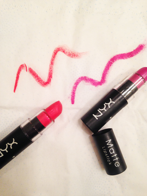 { My favorite NYX Cosmetics matte lipsticks. }