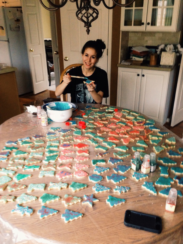 { You guys, why can't we just start dipping the cookies into frosting instead of actually frosting them? It'd make like so much easier. }