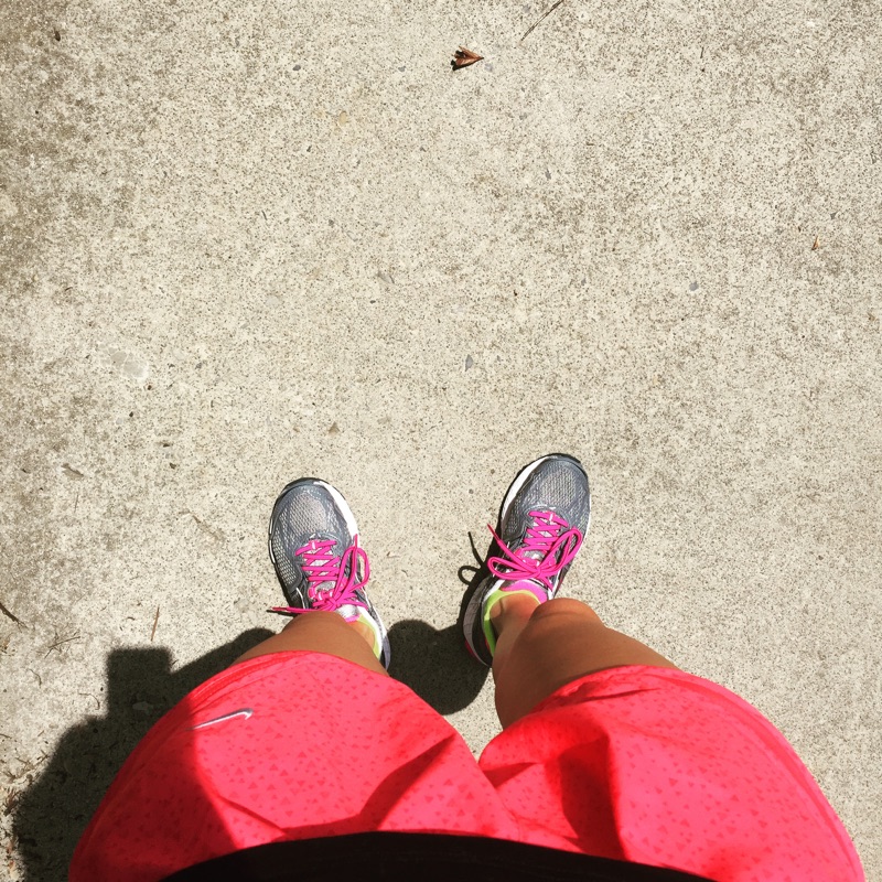 { Breaking in my new kicks. }