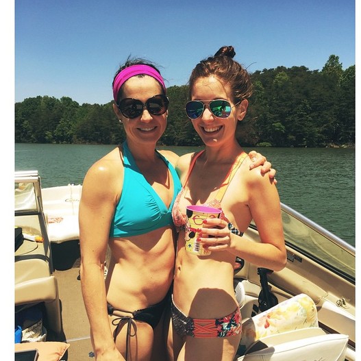 { Lake times with my sister-in-law. There's nothing mimosas and sunshine can't cure! }