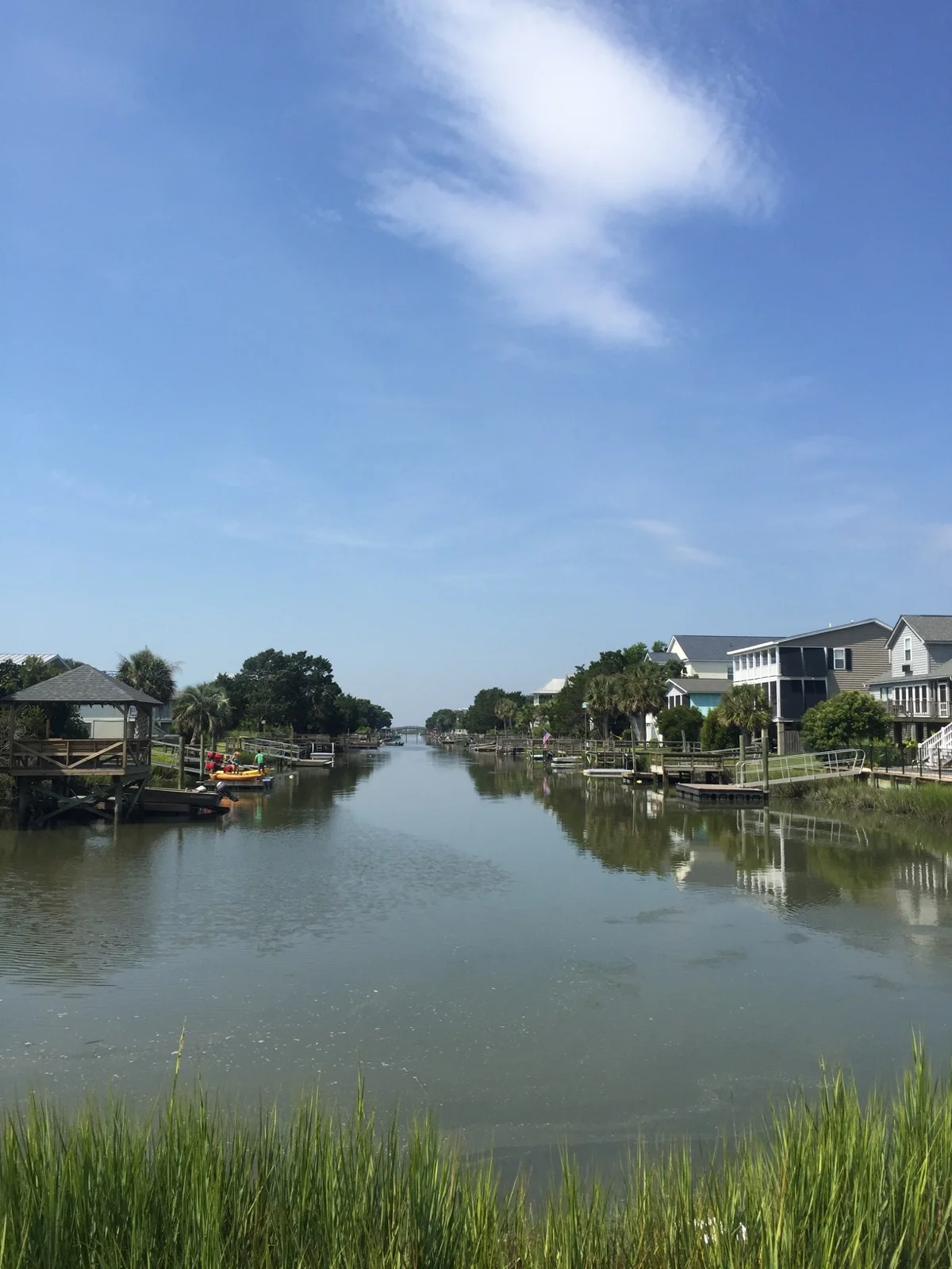 { Litchfield Beach on Pawley's Island, SC // Early runs on the marsh. I miss this view already. }