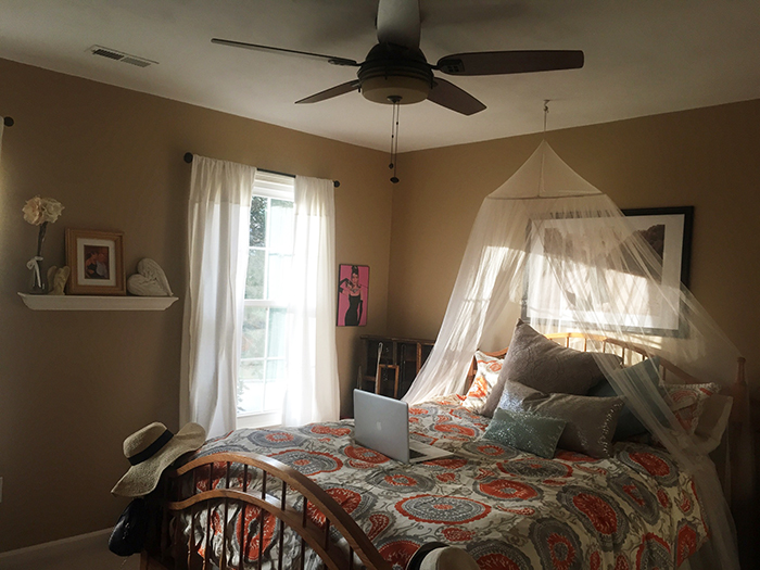 { Duvet: Target | Pillows: TJ Maxx }