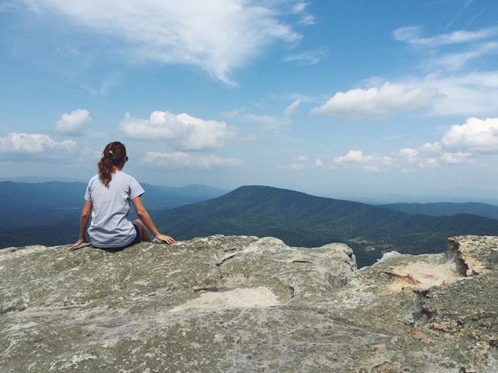 { McAfee's Knob . Taking in the views. Virginia, you sure are a babe. }