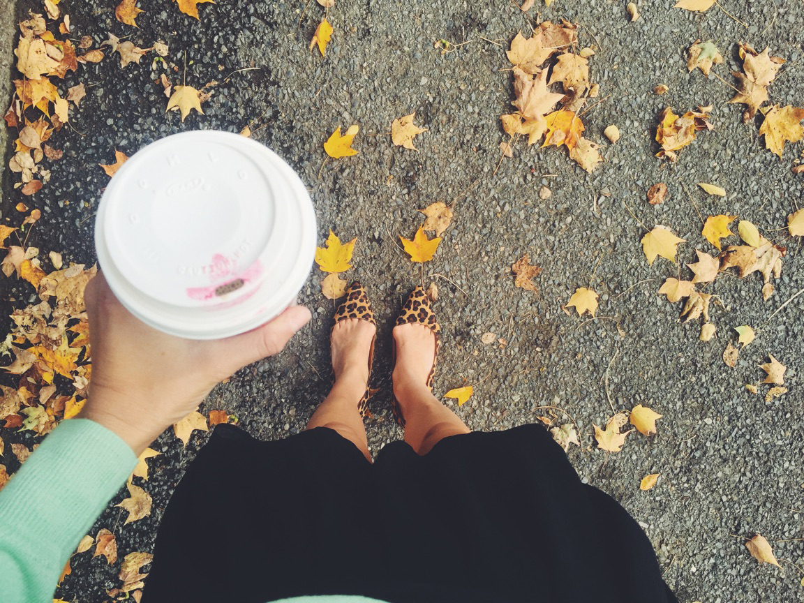 { The first day of fall. / Heels: here }