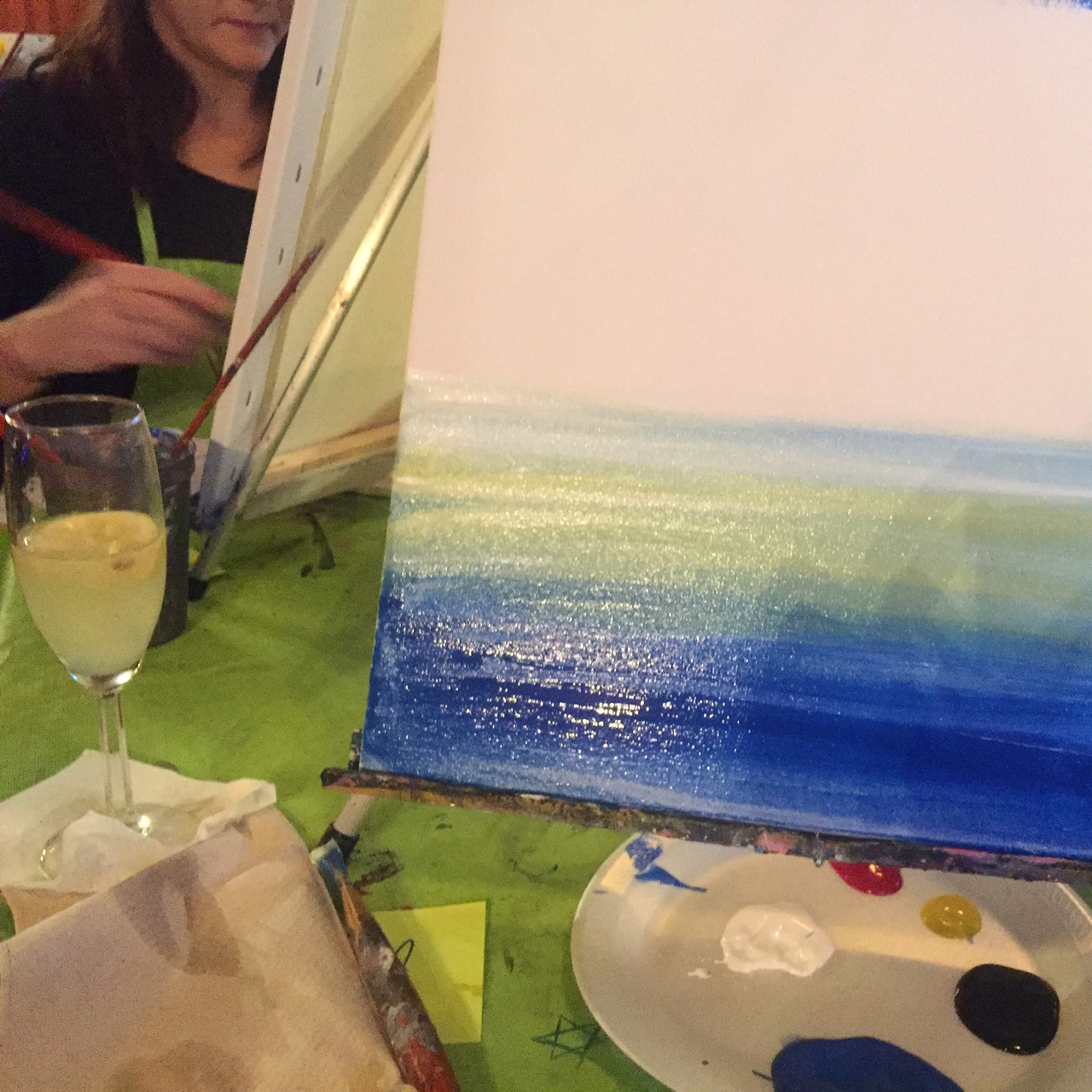 { French 75s and Paint Nite }