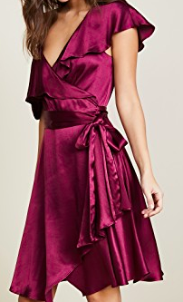 10. Silk wrap-dress