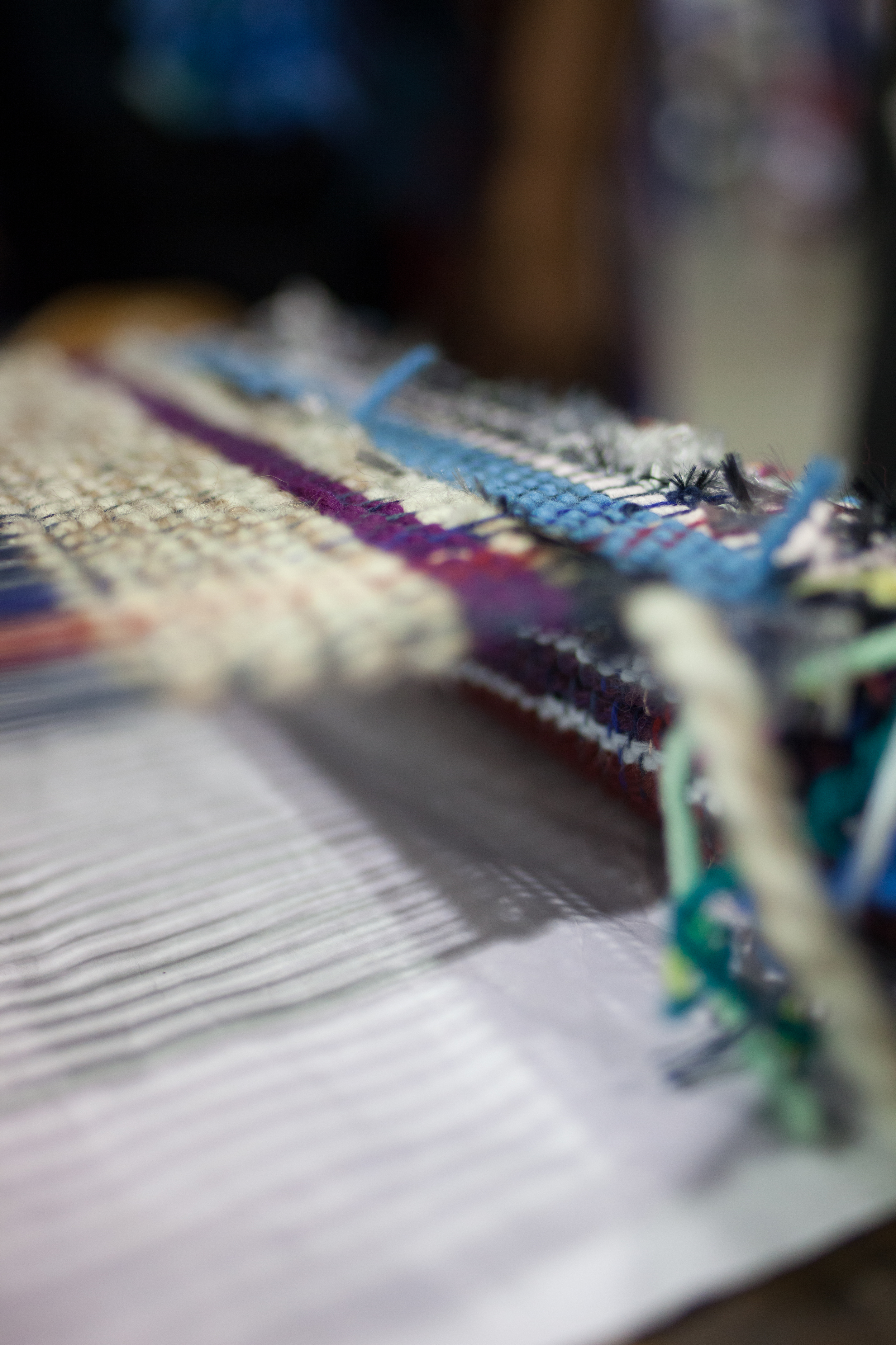 "There are no mistakes", says Dawn (of Dawn's Freestyle Weaving, and wise master weaver of fibre & metaphors).