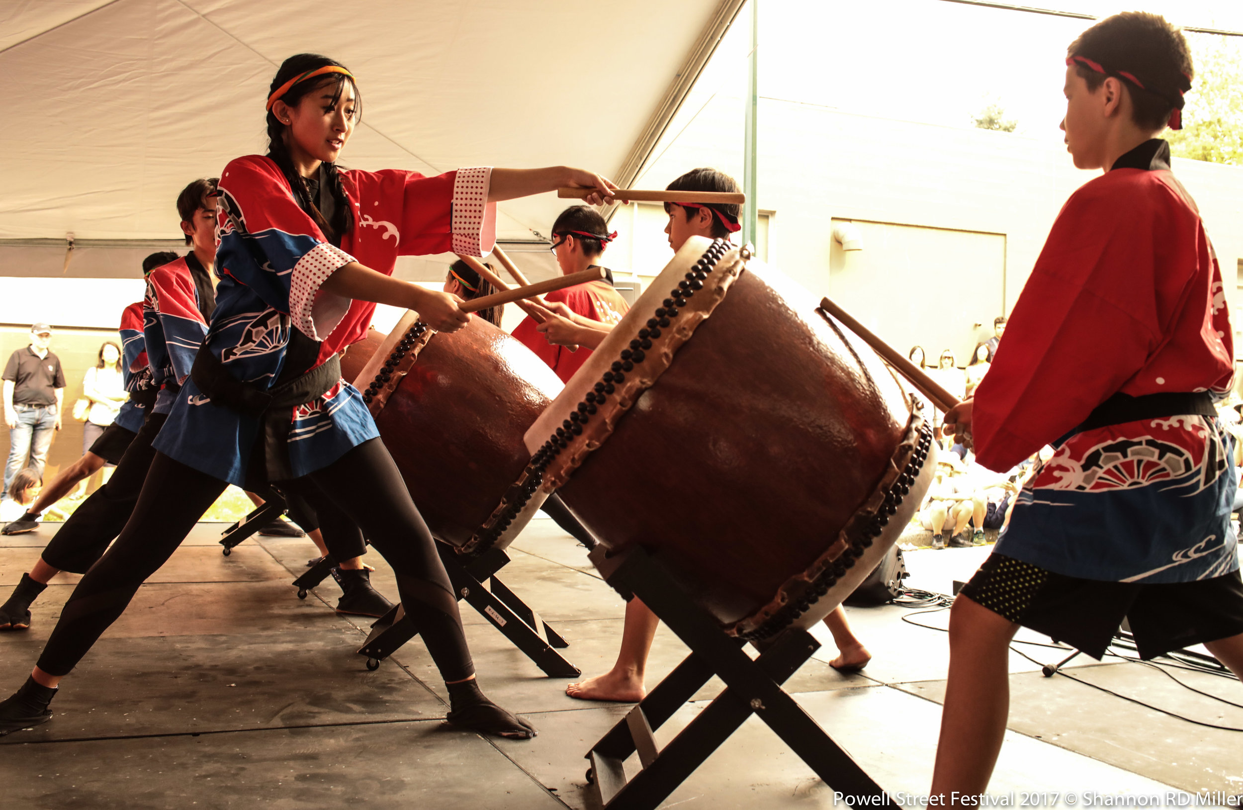 Youth performers of Chibi Taiko.