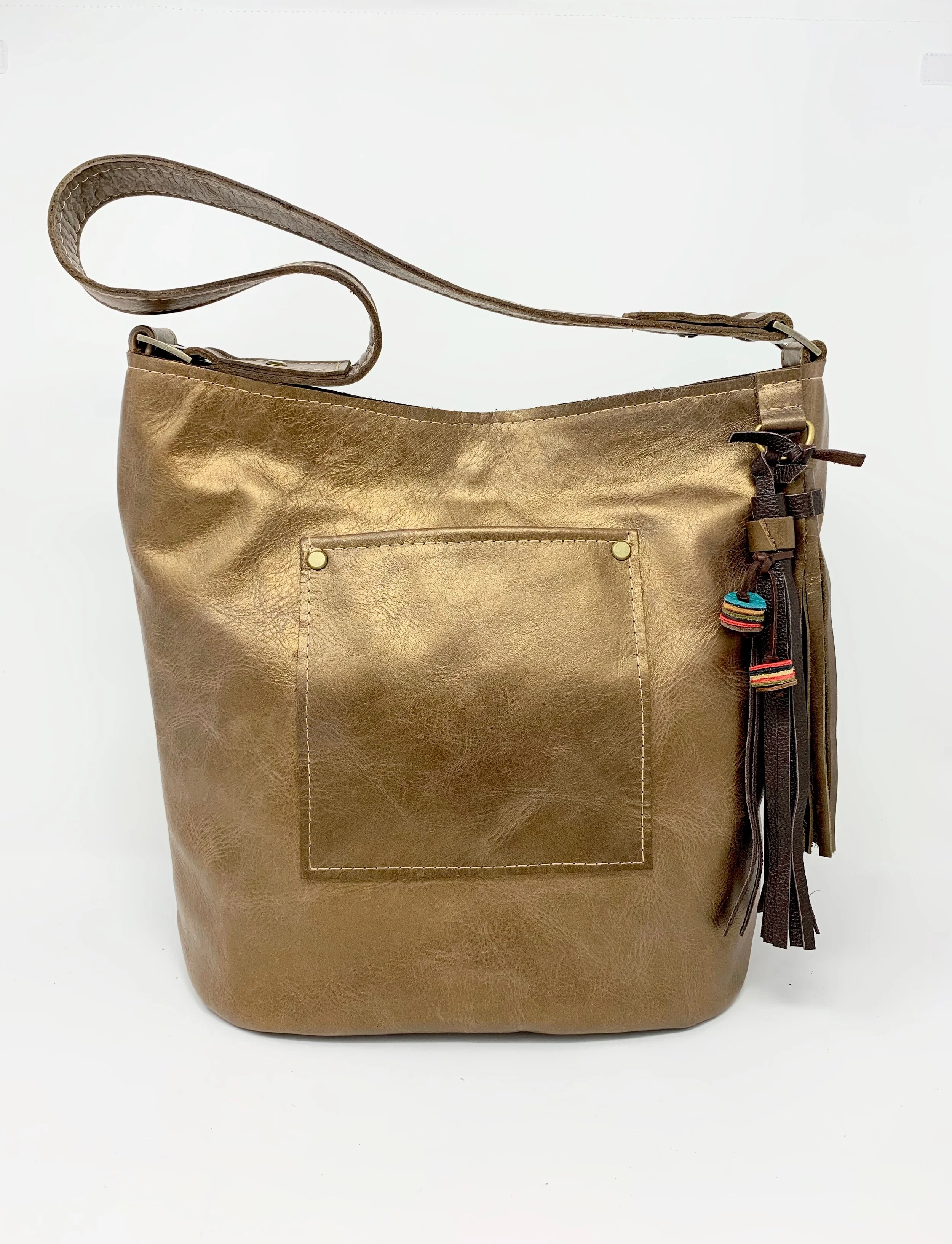 Bronze shoulder bag Clearance