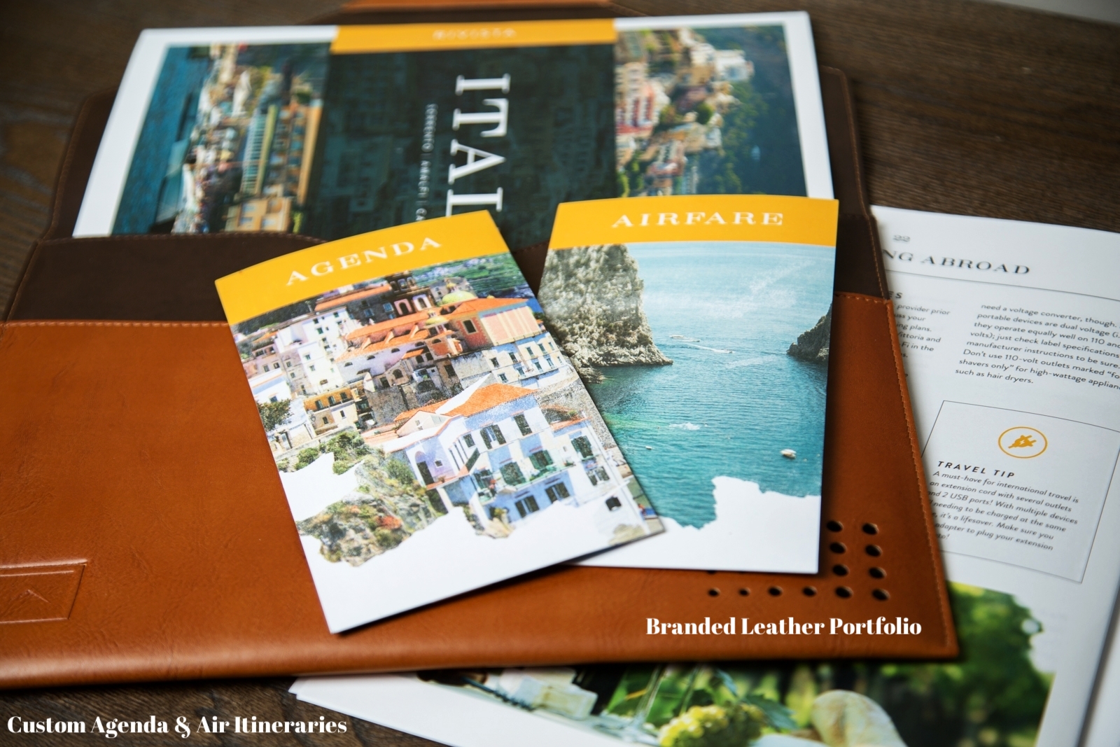 Personalized Agenda & Air Itinerary