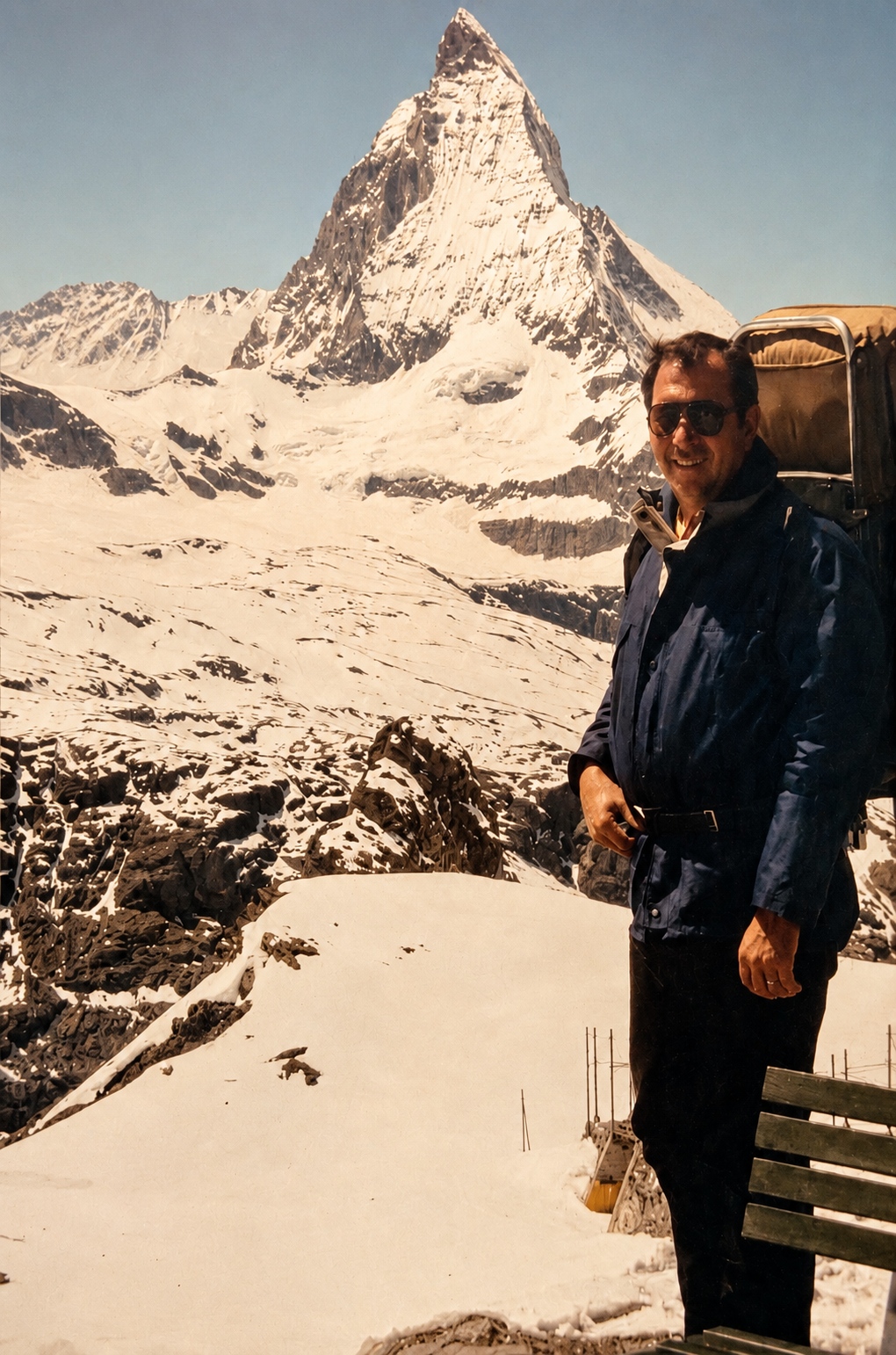 Lori's father at the Matterhorn, the inspiration behind Co. 1028