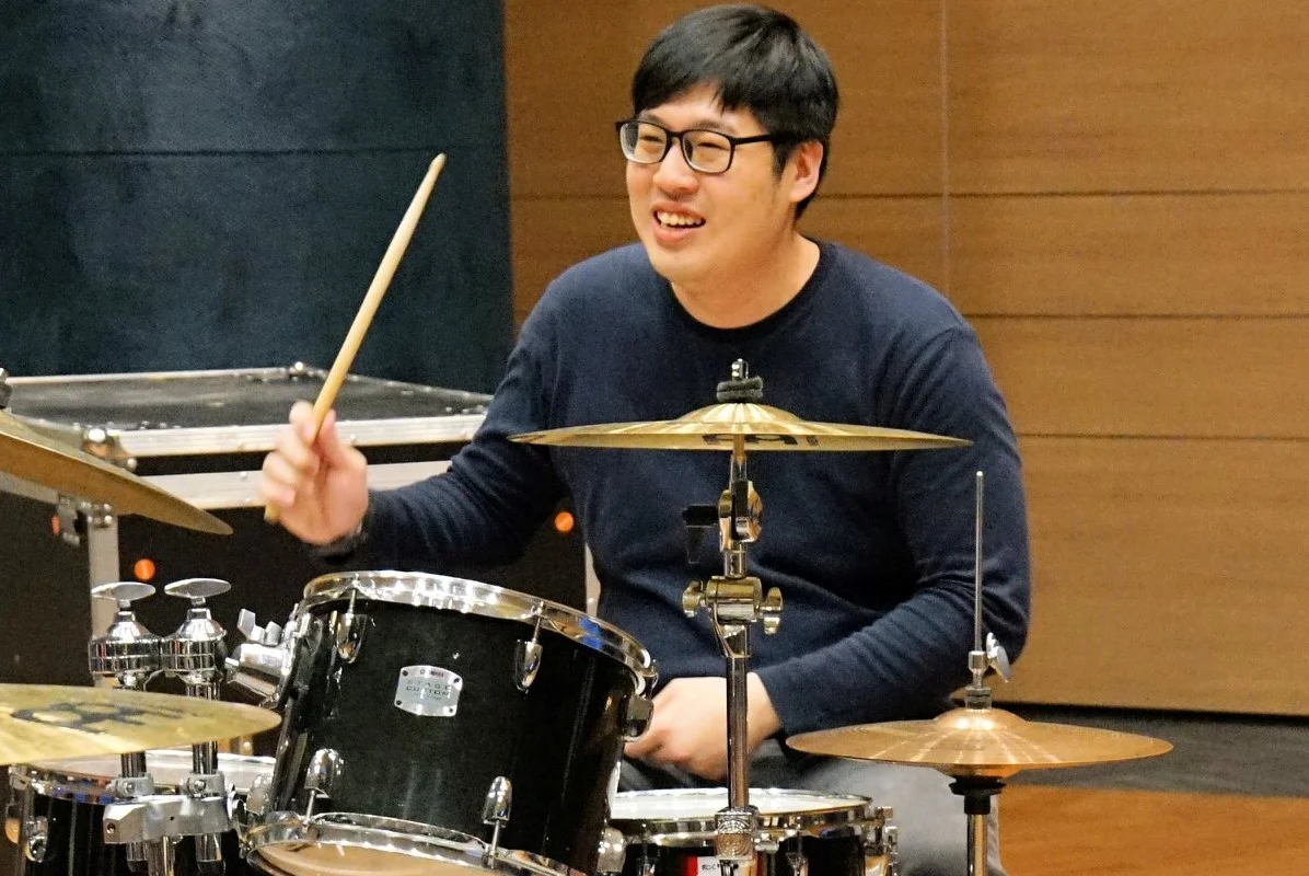 Chun Leng showcasing his drumming talent at ‘Shed!’ event organised by “The Drummer Community”