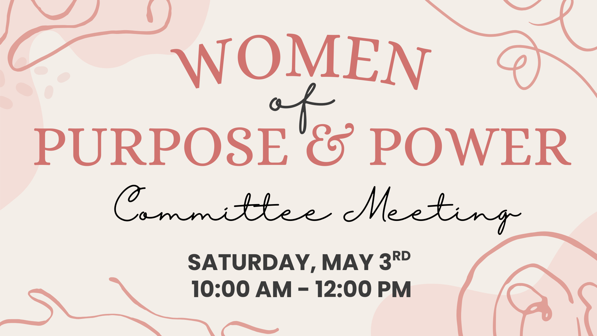 Women of Purpose &amp; Power Committee Meeting