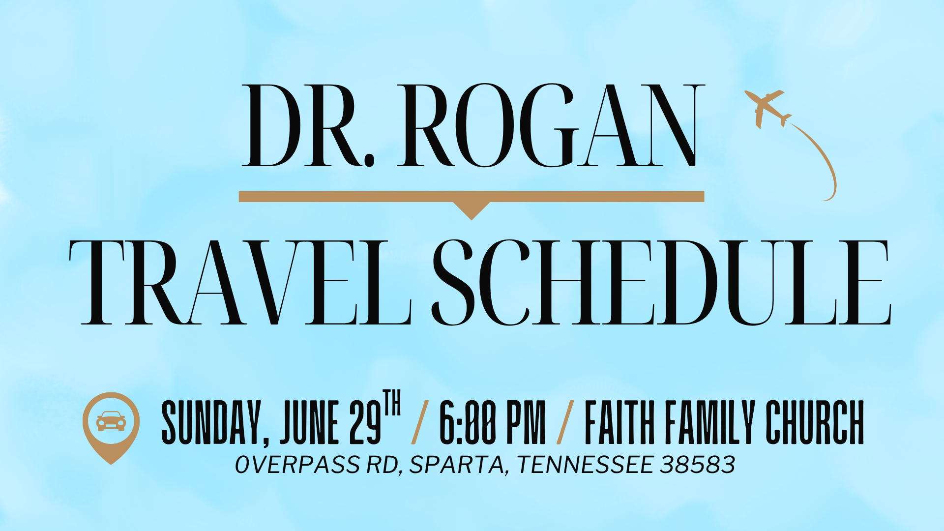 Dr. Rogan at Faith Family Church