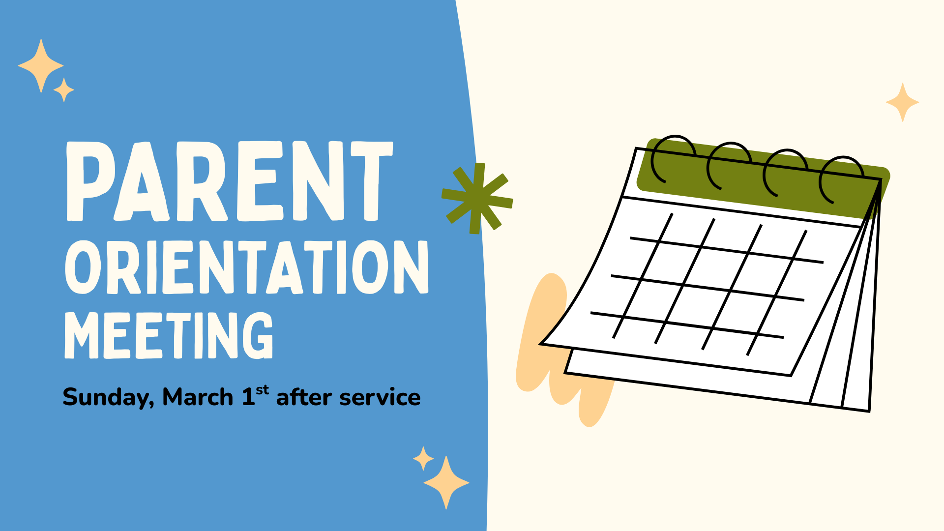 Parent Orientation Meeting