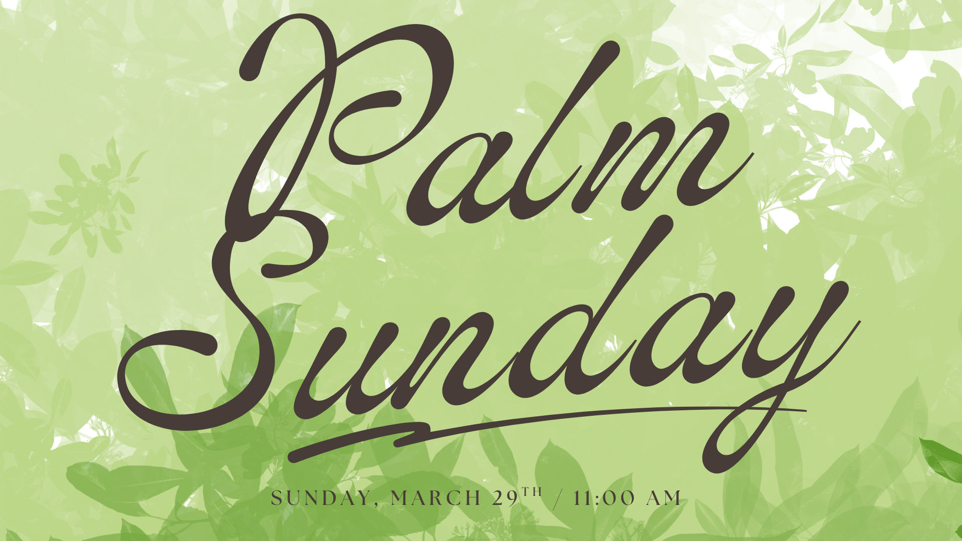 Palm Sunday